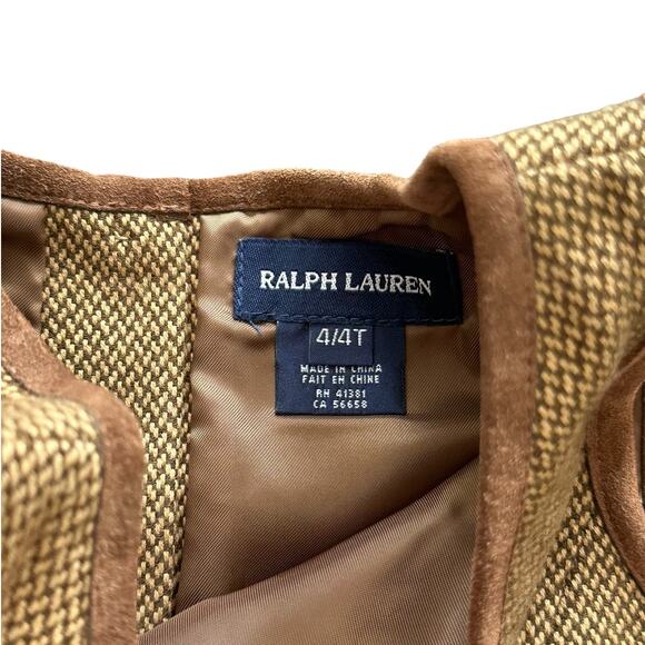 Ralph Lauren Classic Brown Dress Pockets Buttons Toddler Girl 4T - Picture 4 of 7